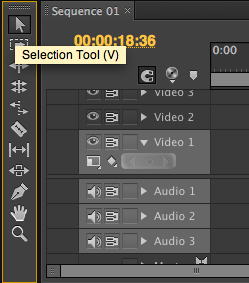 Selection Tool trong Adobe Premiere