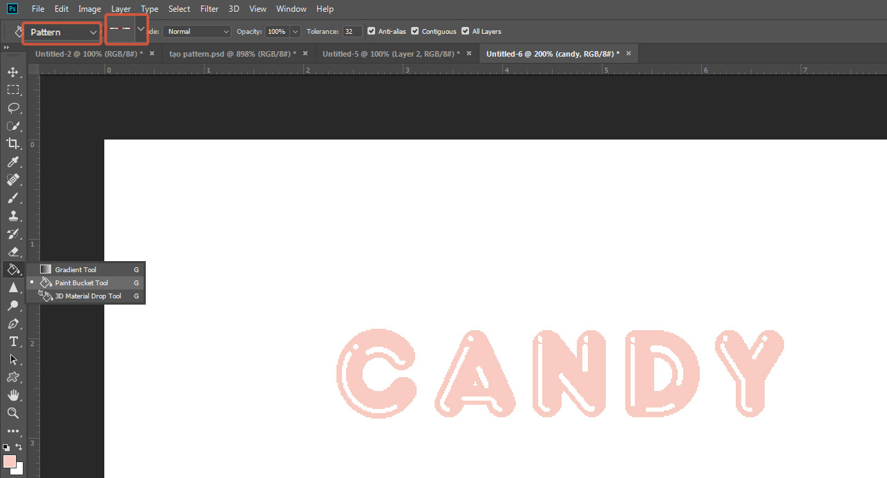 Pattern Sọc Chữ sọc với Pattern trong Photoshop vô cùng đơn giản