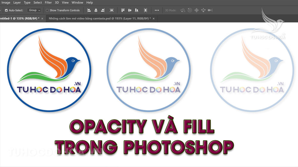 Opacity và Fill trong Photoshop – Phân biệt giữa Opacity và Fill